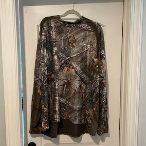 Realtree Camo Long Sleeve Shirt 4XL Mock Turtleneck Early Season.